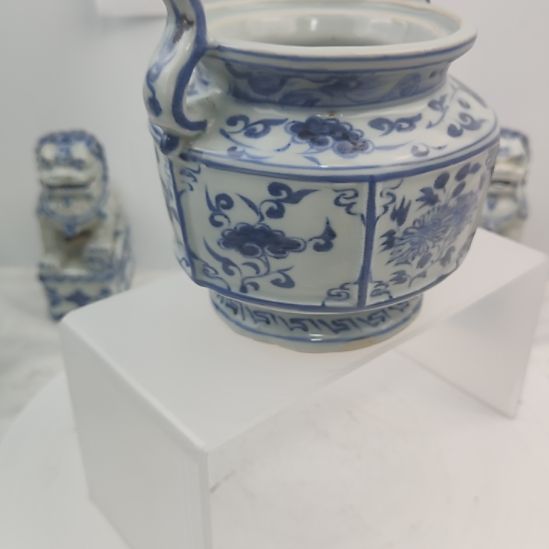 佛***玩其他陶青花香炉一件全品