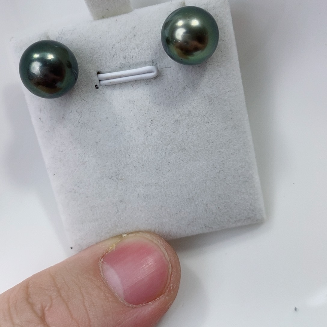 海水珍珠耳饰18K金镶嵌