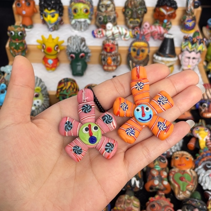 琉璃饰品大风车1只