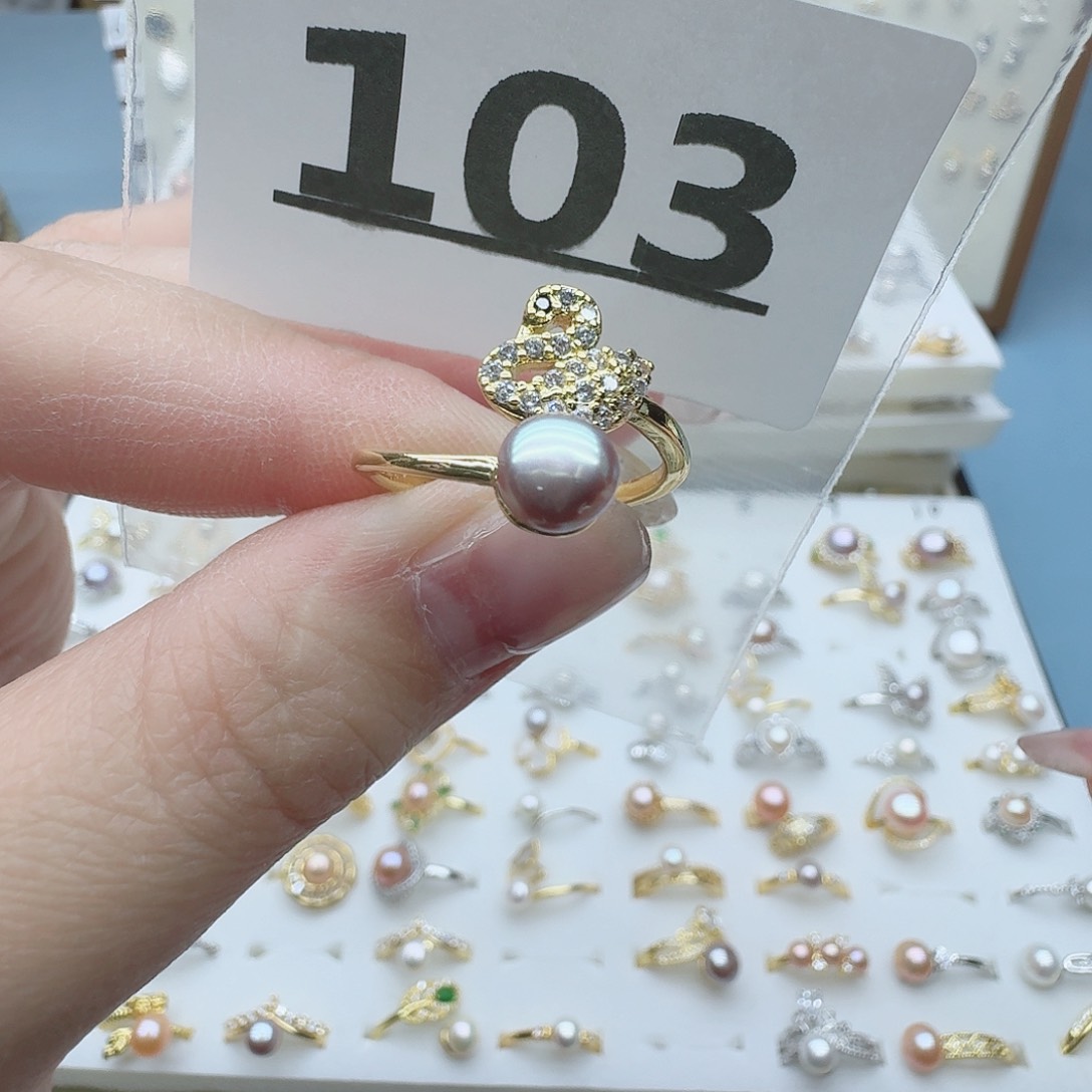 淡水珍珠珠宝奇石合金103