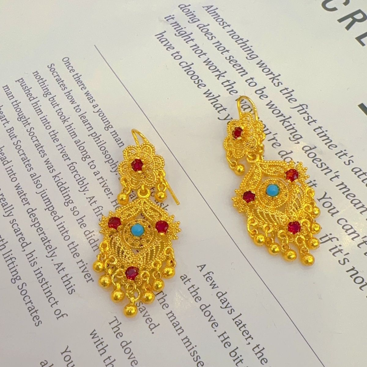 铜合金耳饰 Zira halka 金店同款耳环