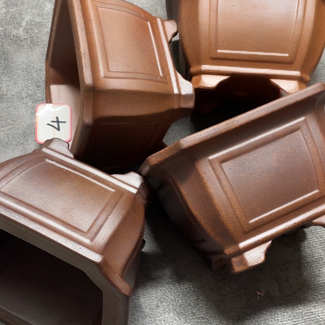 广***店紫砂小盆4个13.5*9cm