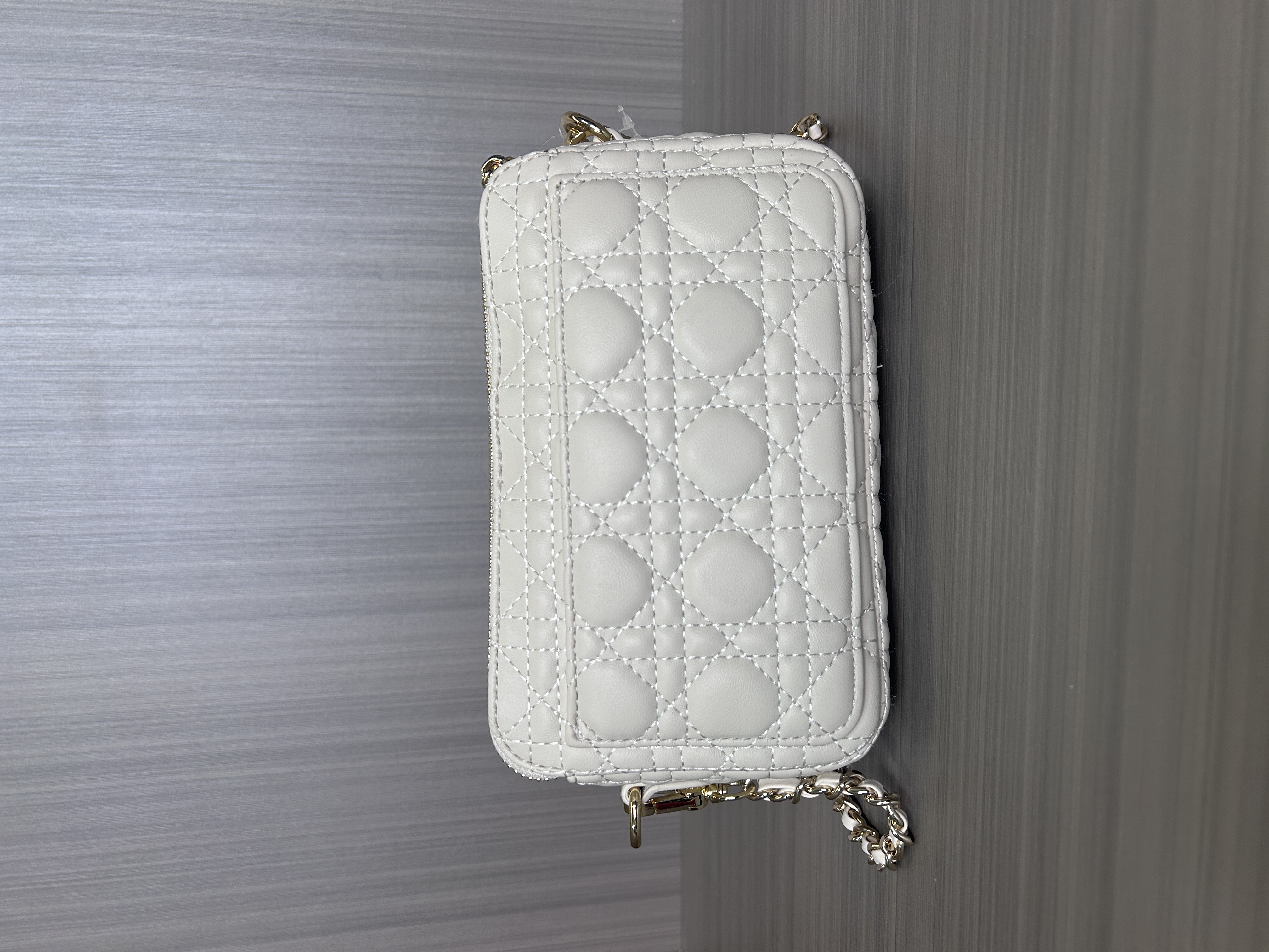 时尚精品真皮女包敌 2格 手提 白色  0471