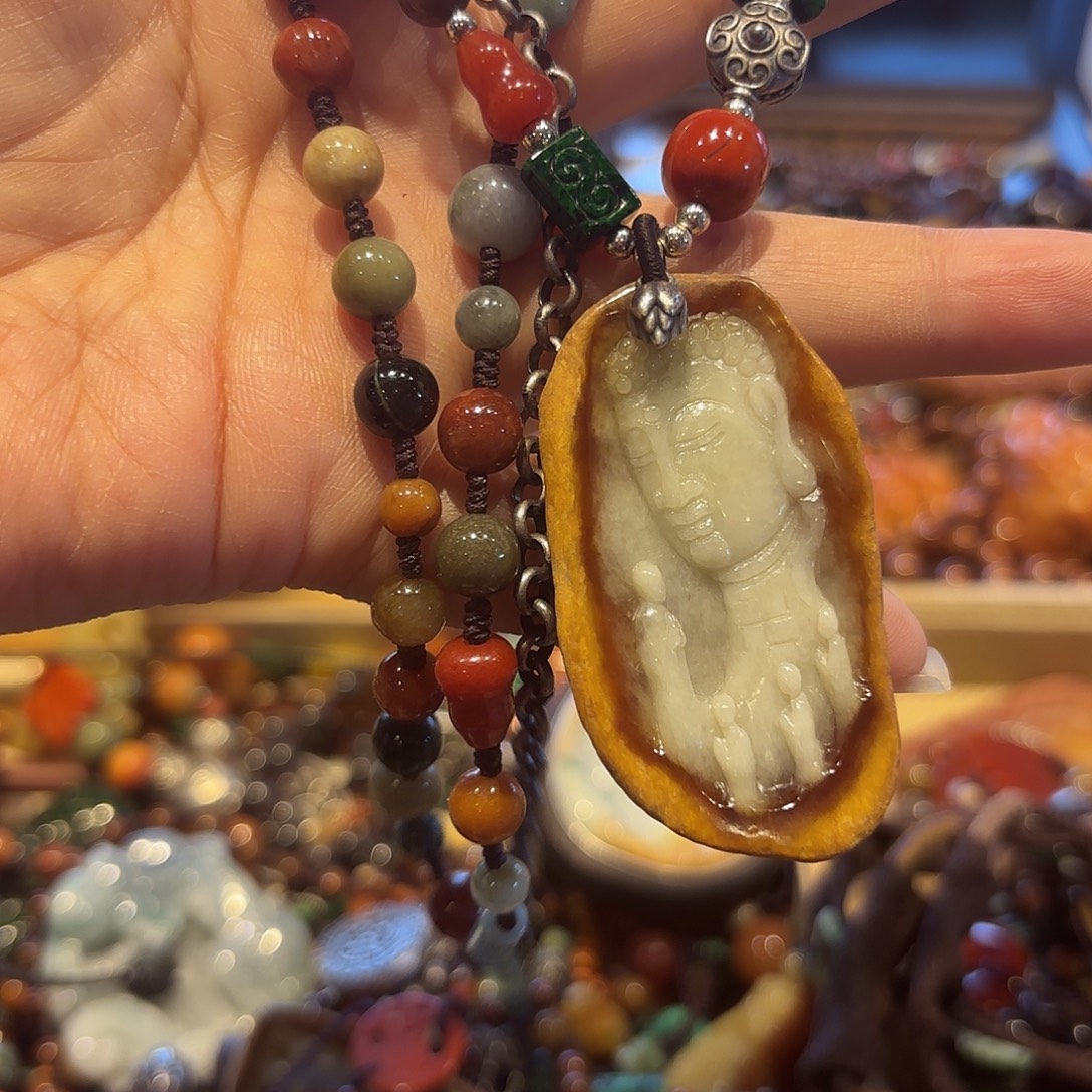 翡翠未镶嵌颈饰原创