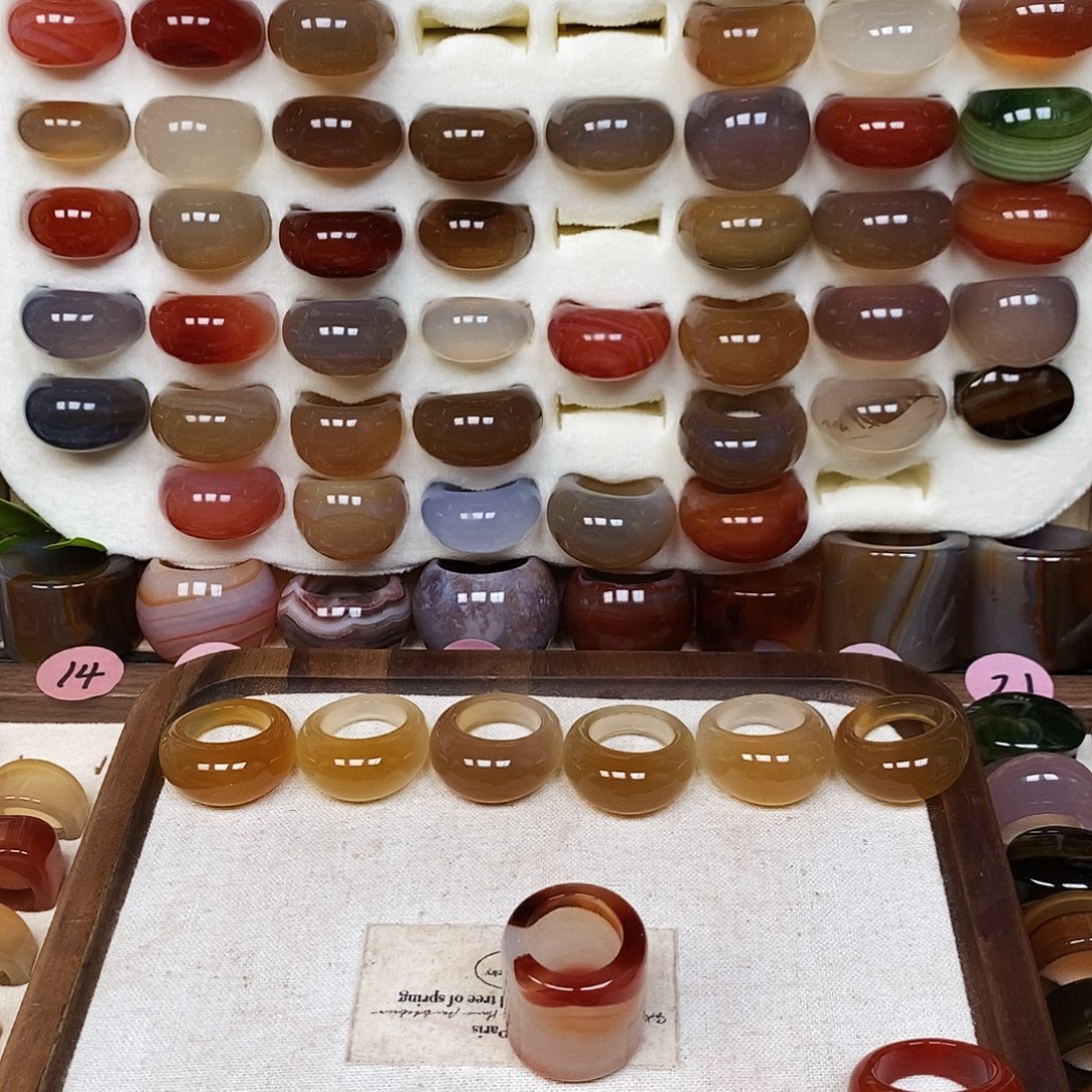 *****玛瑙/玉髓未镶嵌戒指