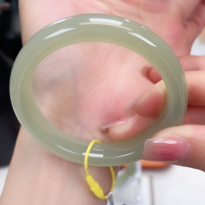 和田玉手镯5354未镶嵌