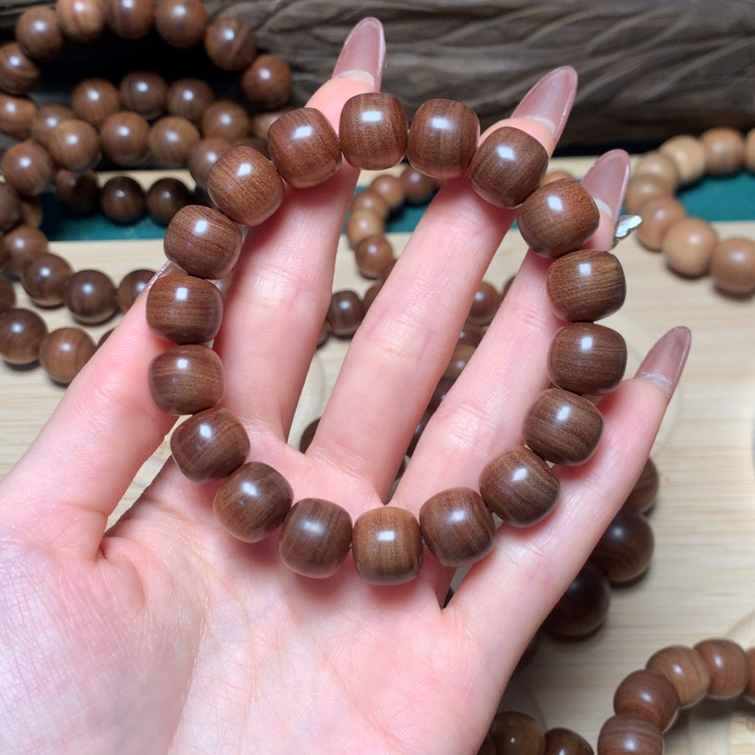 檀香木手串/手链迈索尔老山檀11x12雕花料