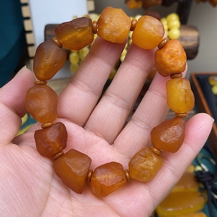 蜜蜡未镶嵌颈饰手串