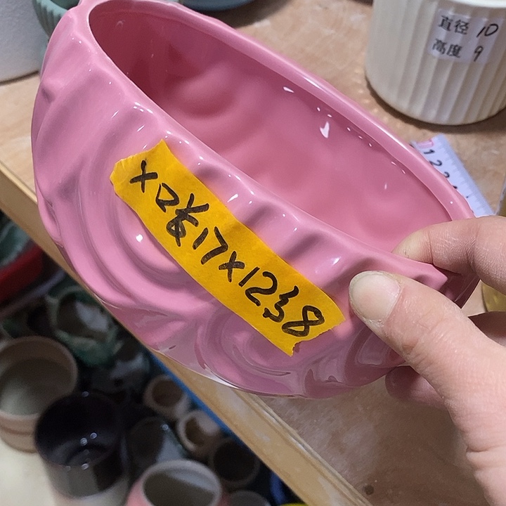 陶摆件陶盆有孔 瑕疵介意勿拍
