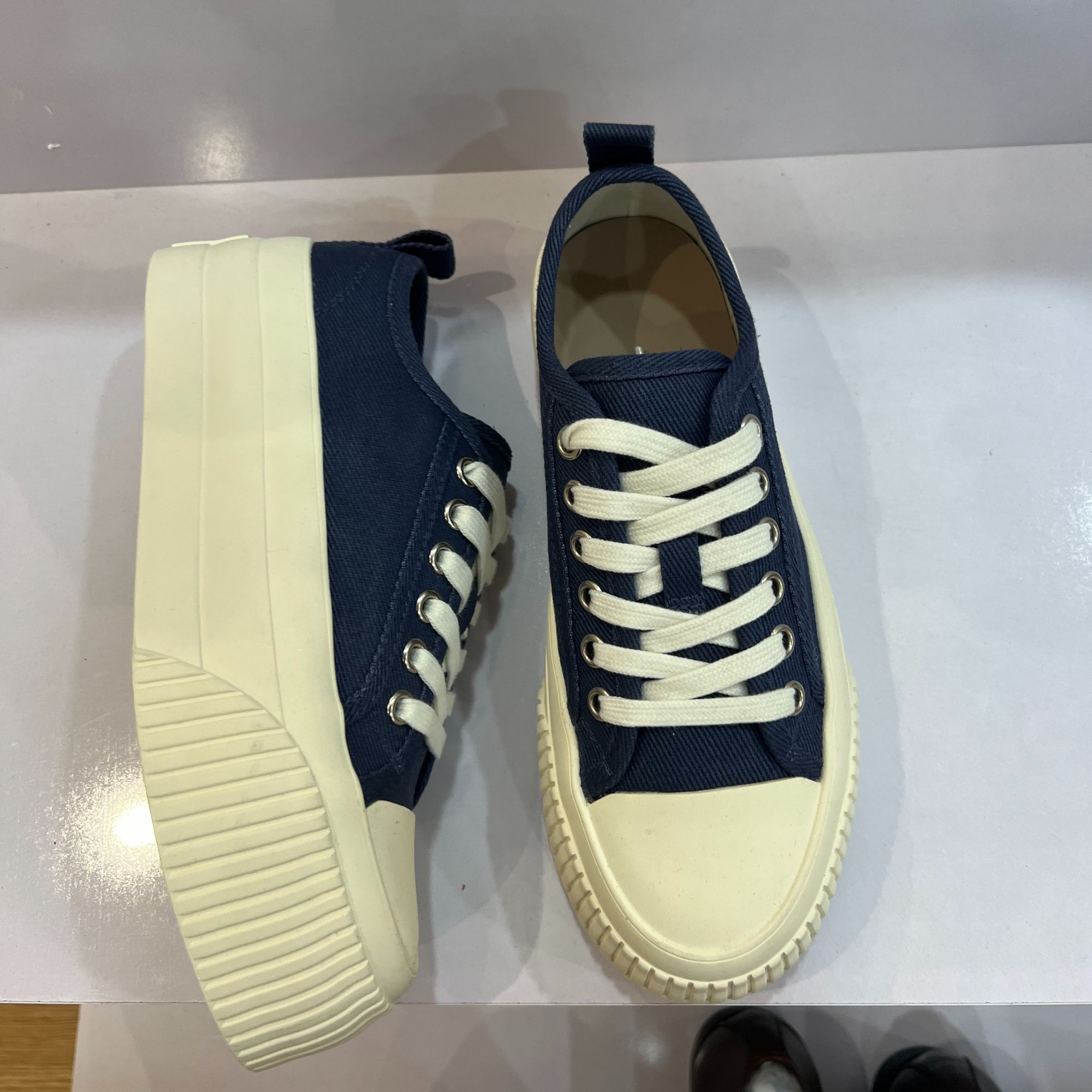 样板！厚底帆布鞋运动鞋