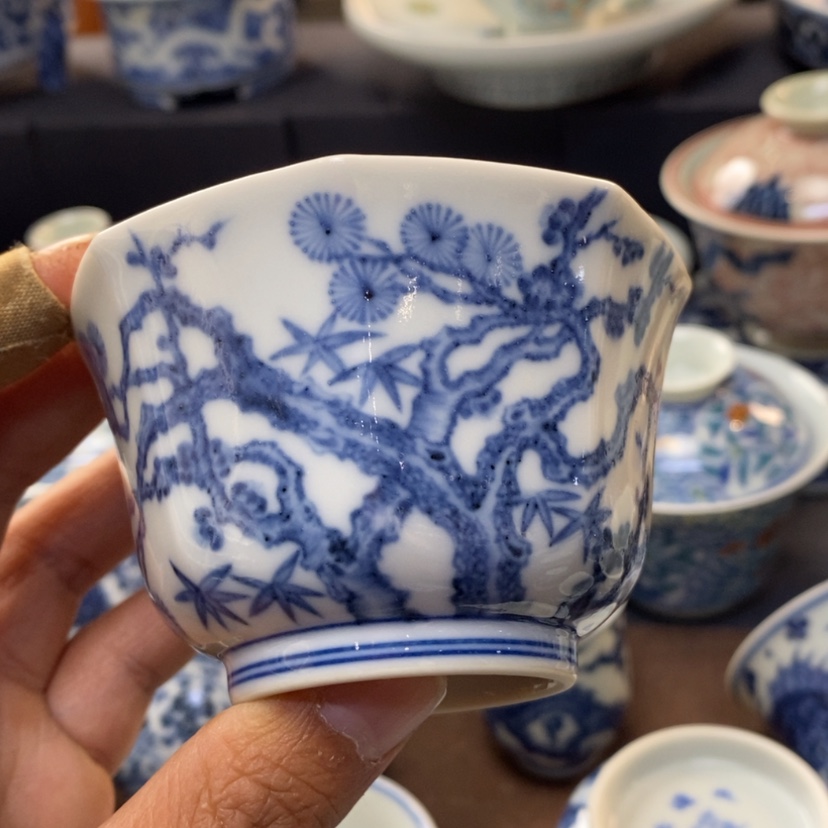 【闪购商品】景德镇青花主人杯