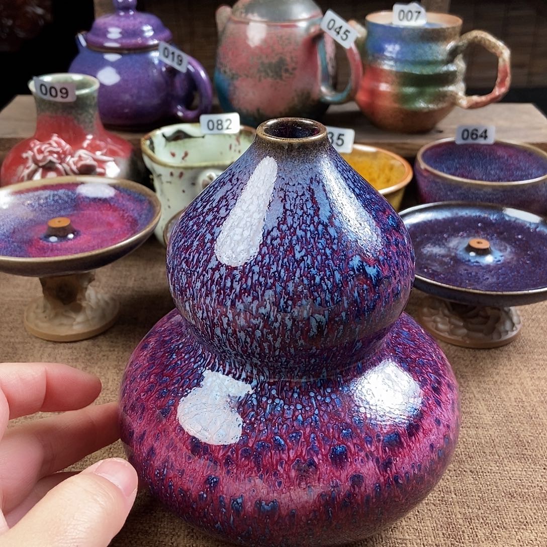*****瓷片钧瓷茶壶艺术