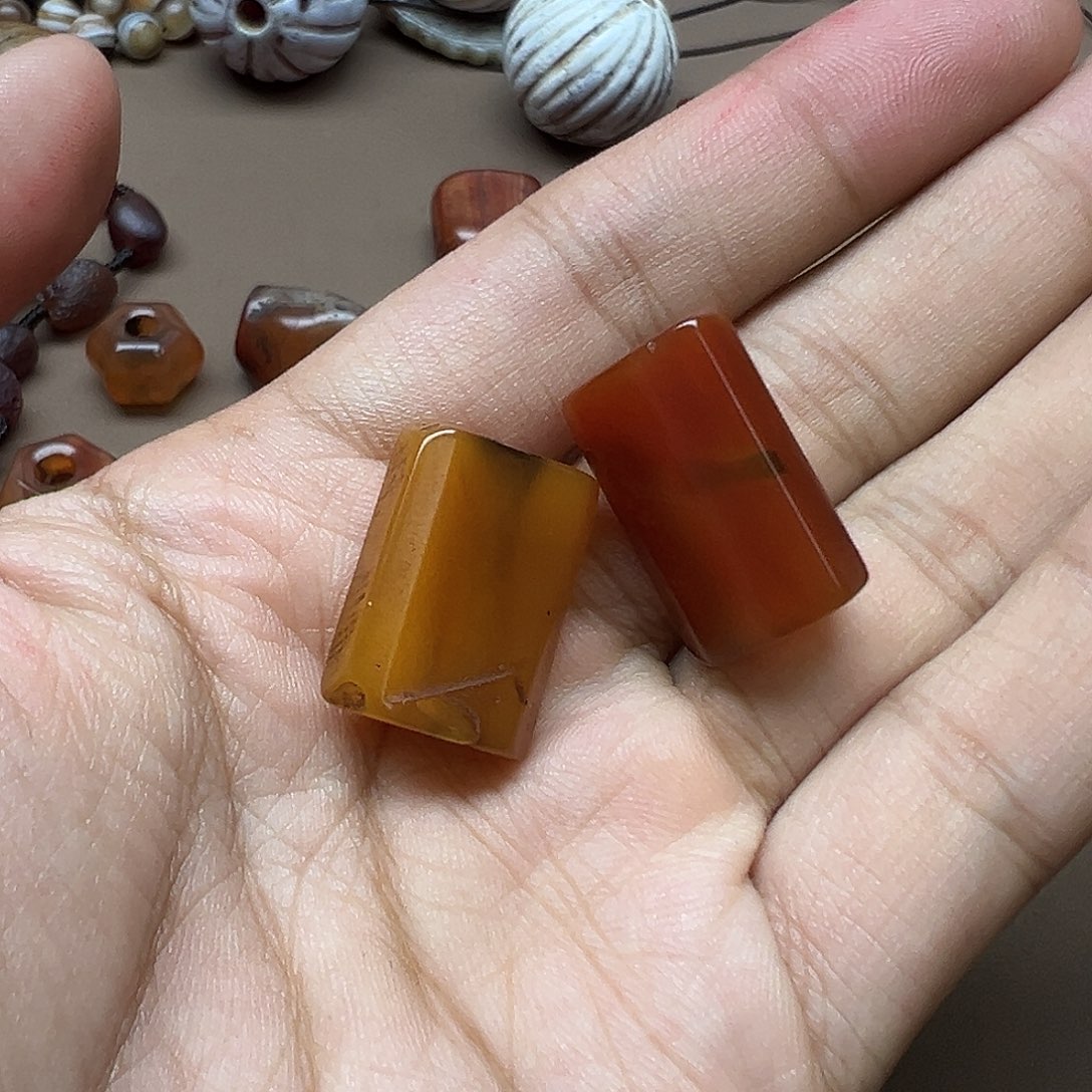 周***凤玛瑙/玉髓合金珠宝半成品有裂
