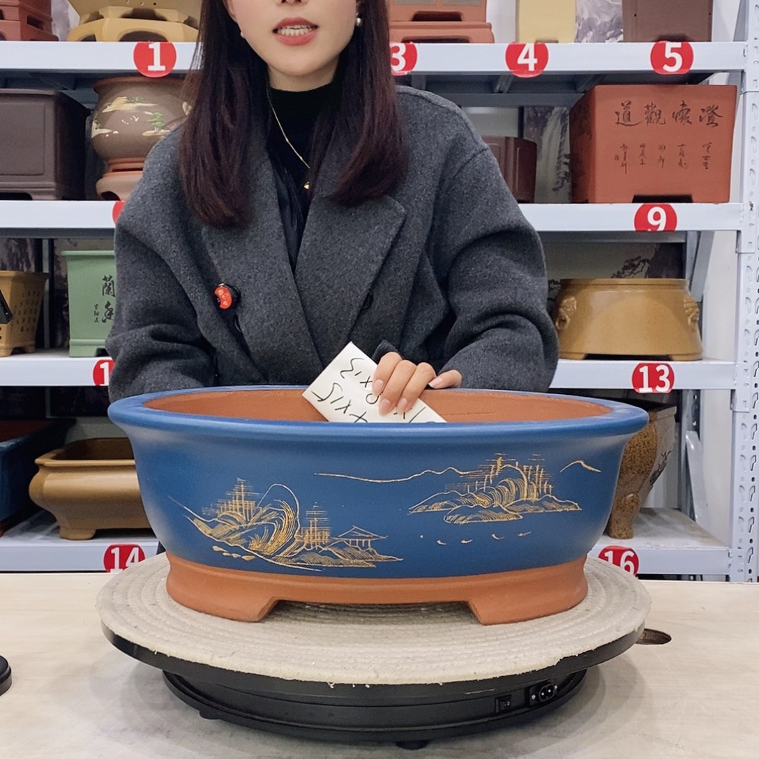 紫砂花盆紫砂花盆