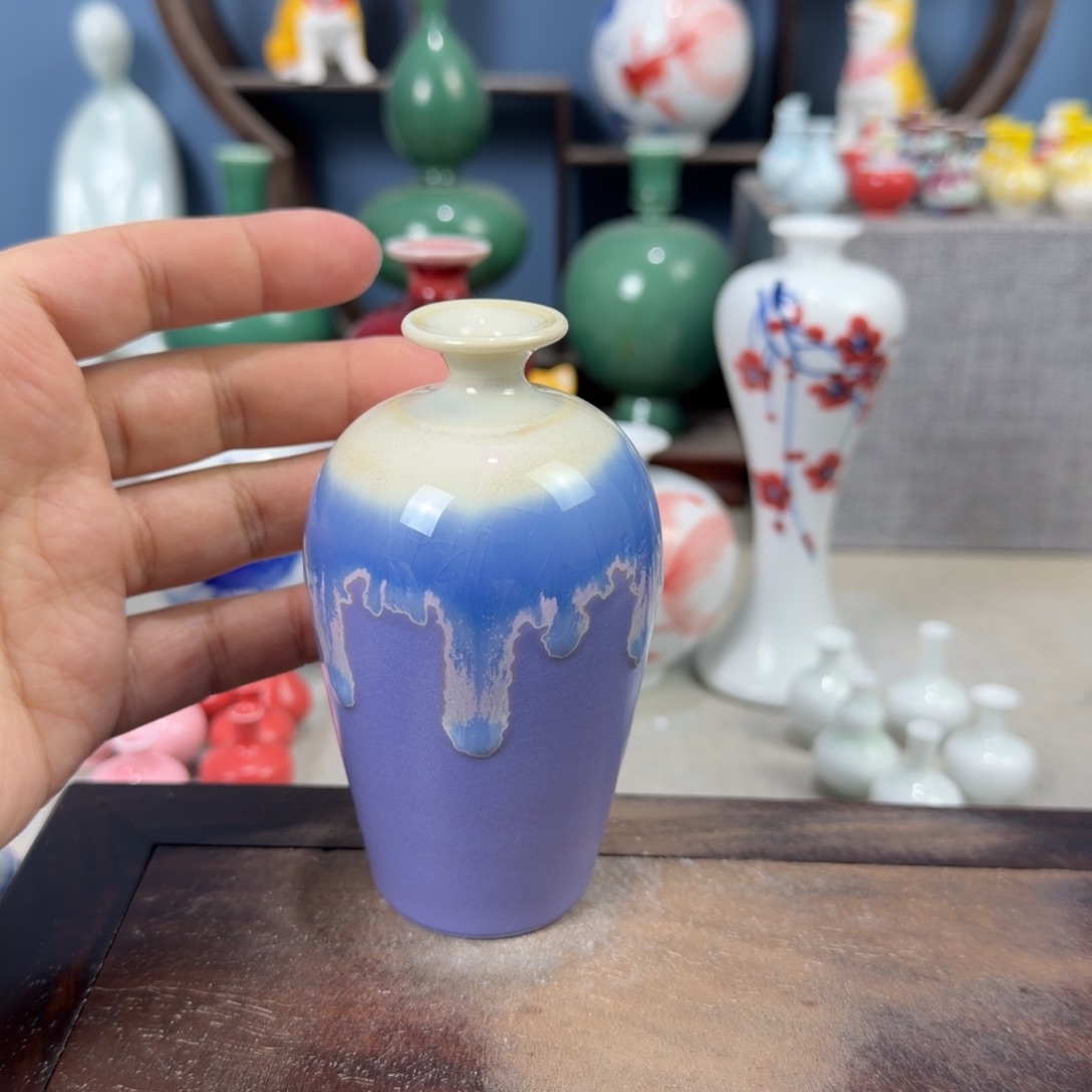 陶瓷手工小花器摆件