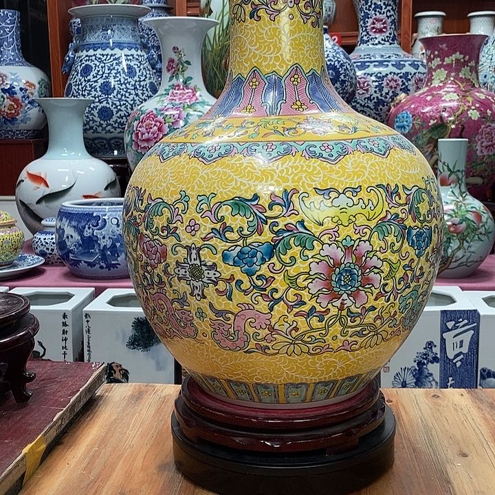 景德镇陶瓷花瓶摆件养**9