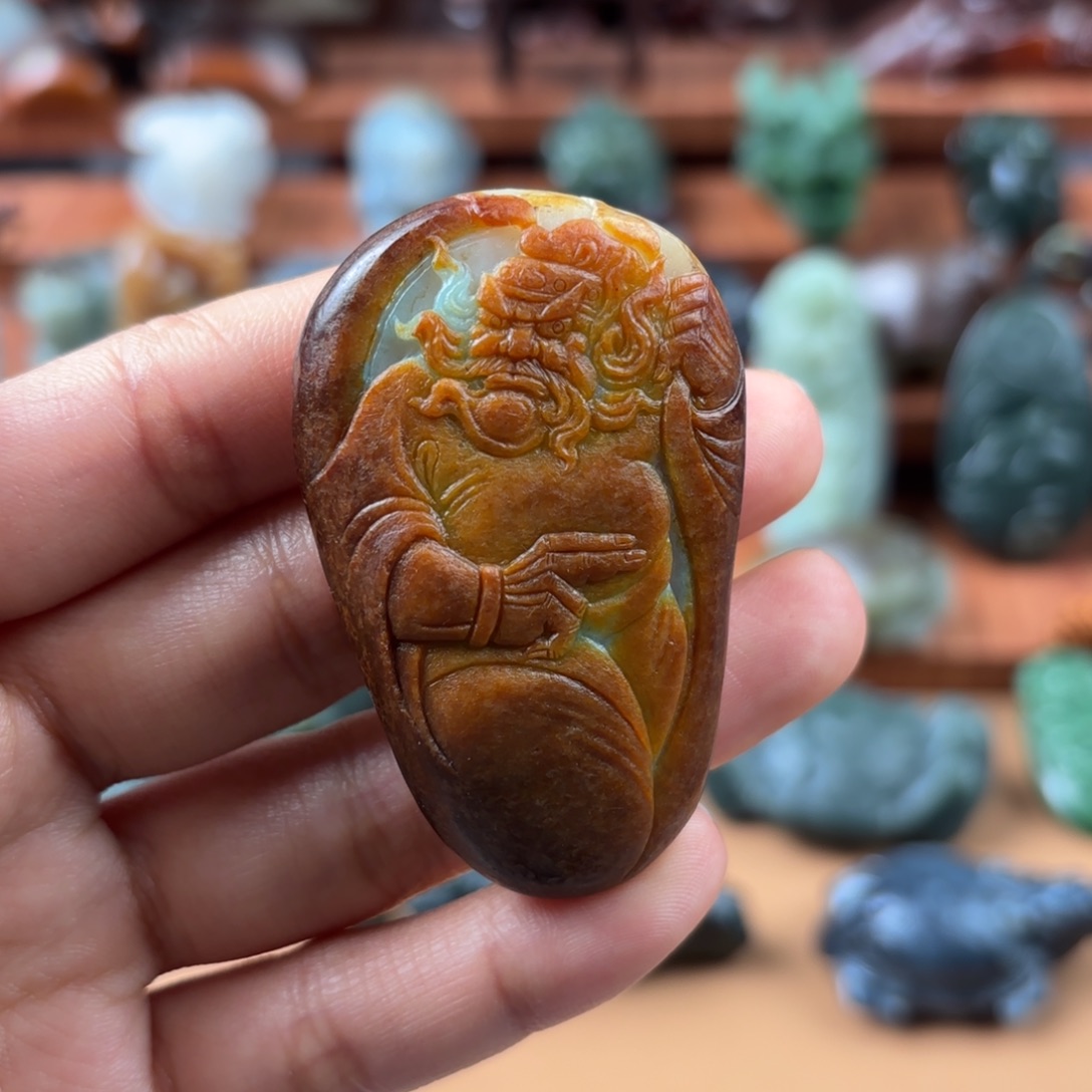 和田玉未镶嵌挂件