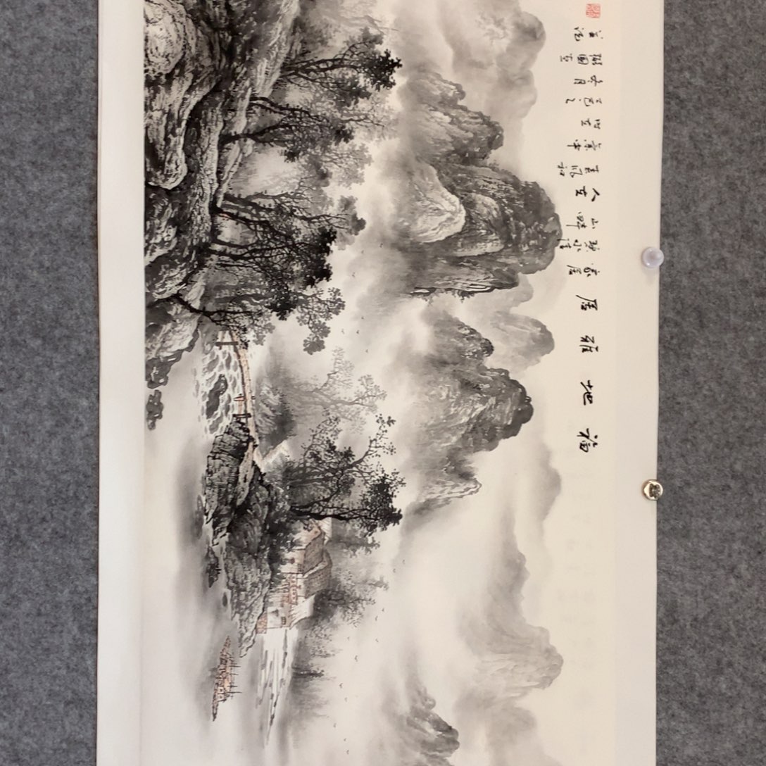国画山水作品写意