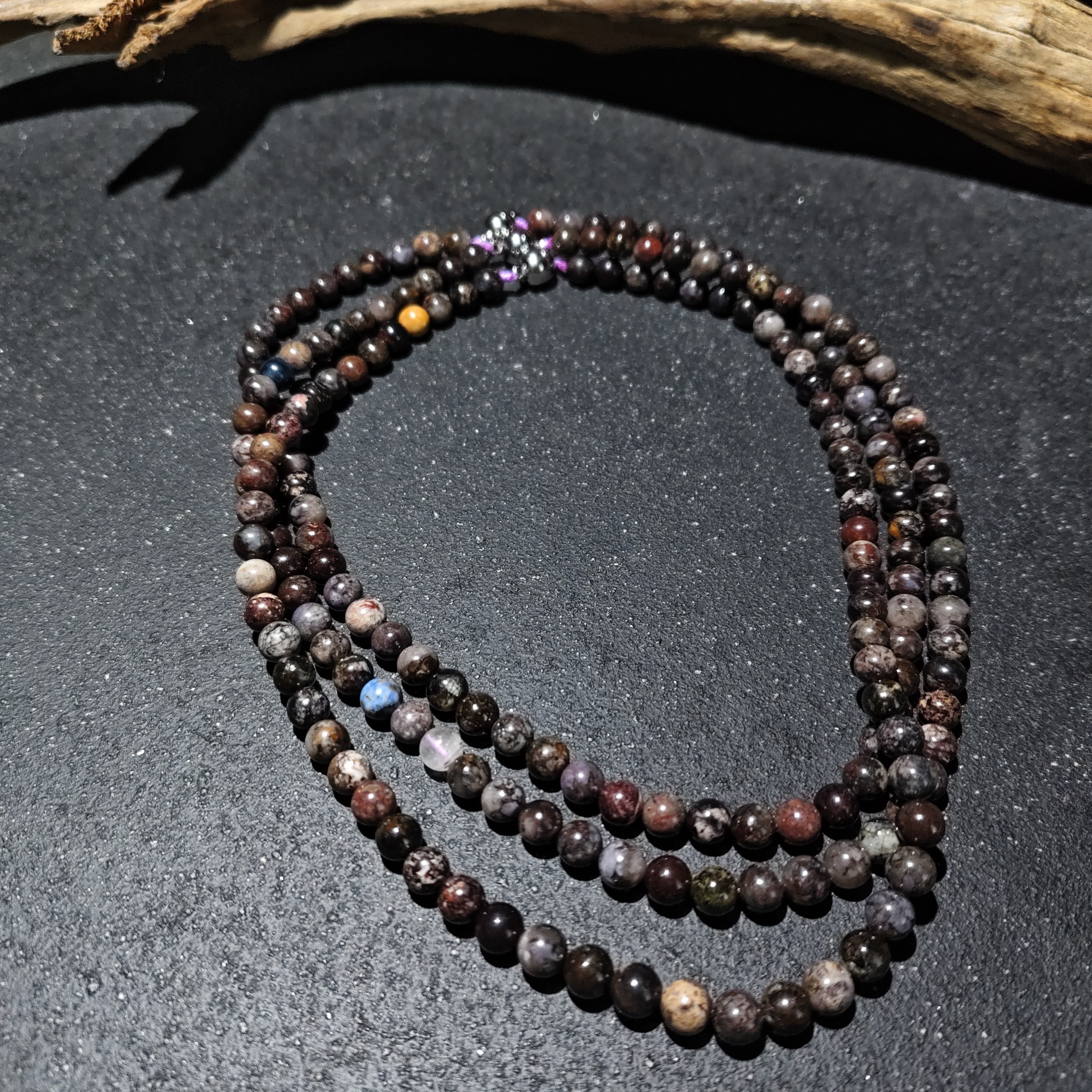 【黑胖珠宝】QX084 舒俱来泥地圆珠项链多样性发其一