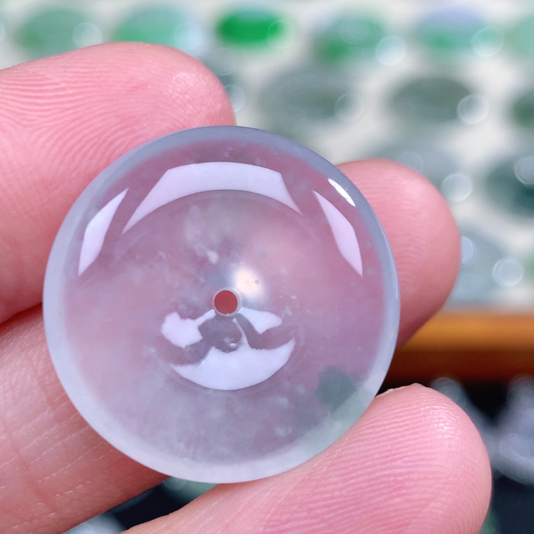 翡翠未镶嵌吊坠(不含链)22.7-5.5