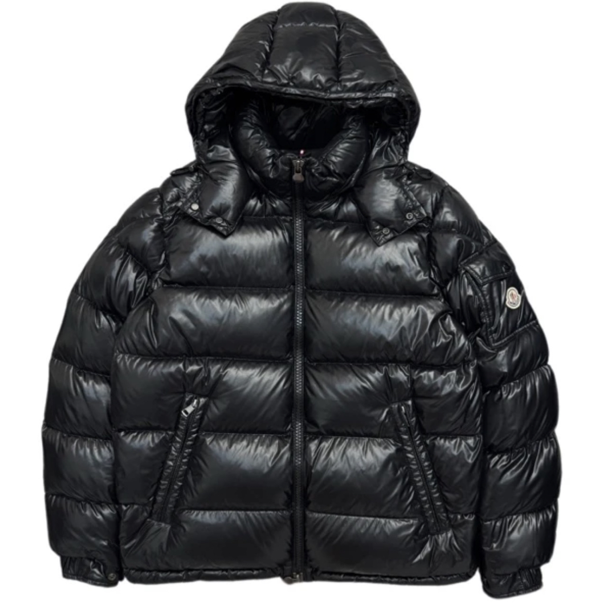 未使用 MONCLER 黑色玛雅系列羽绒服3码