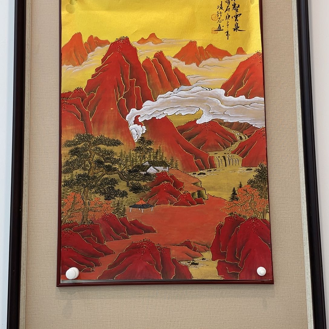 国画凌行志手绘作品