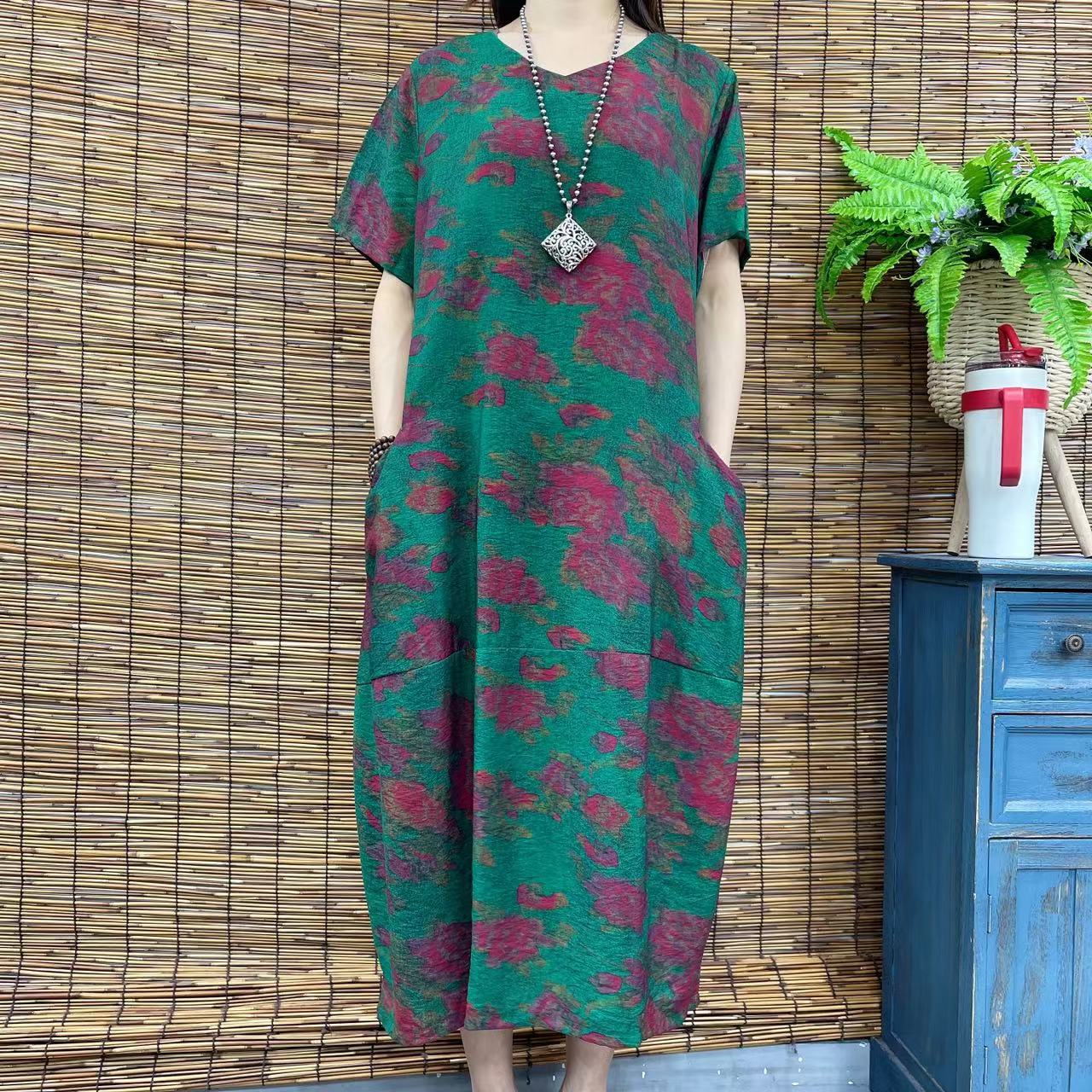 051夏季新款遮肉显瘦洋气减龄连衣裙