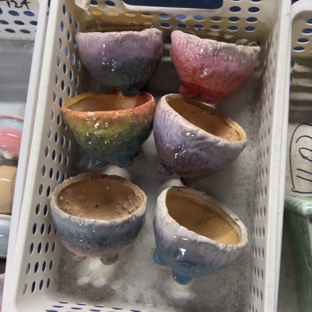 陶瓷多肉小花盆@@3