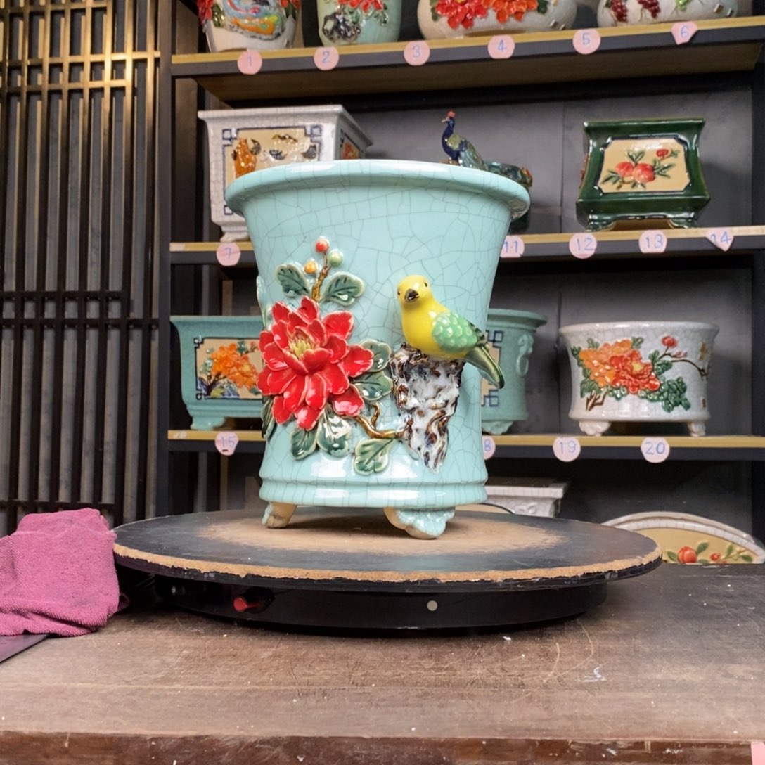 红陶给****生29豆青。       