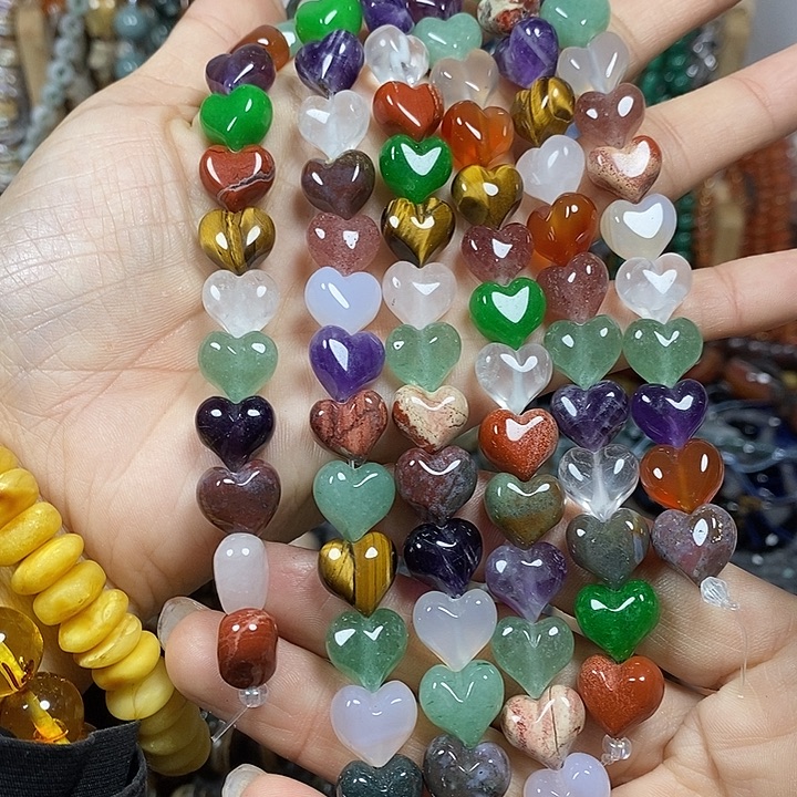 玛瑙/玉髓未镶嵌珠宝半成品多宝屁桃卡12mm15颗