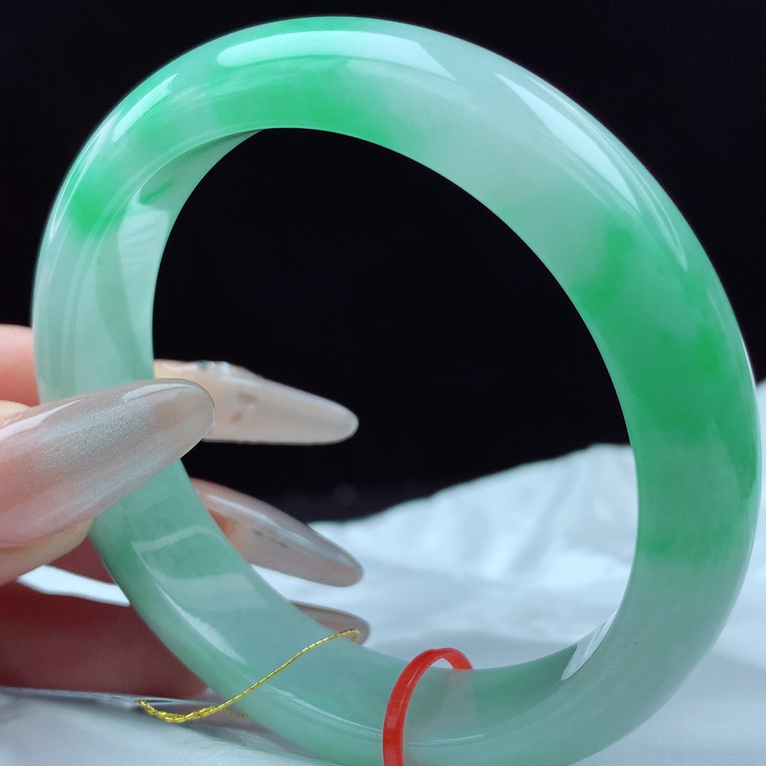 未镶嵌手镯翡翠54圈846