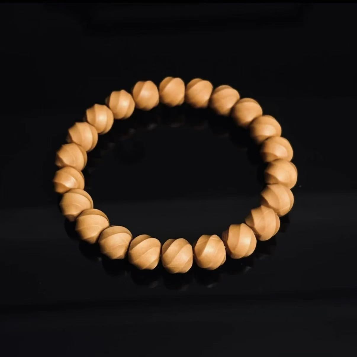 穷哥们出品-扭转乾坤-原色猴头手串 全品无暇 上色快