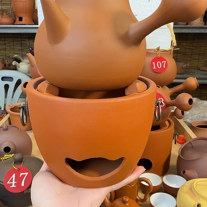 朱泥元宝炉➕133葫芦壶800毫升一套