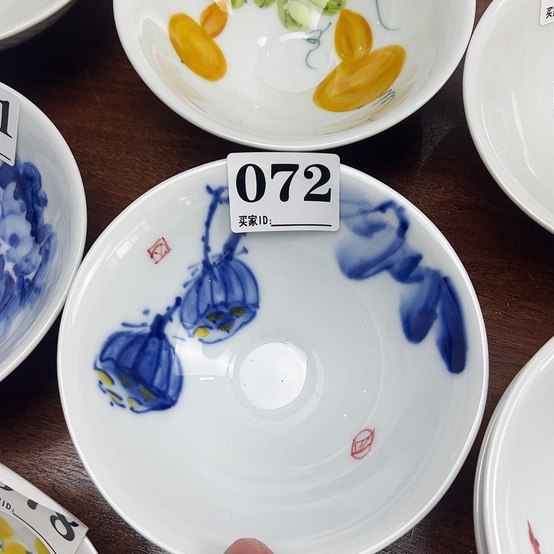 瓷片景德镇陶瓷手工手绘制作