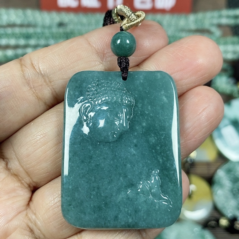 【闪购商品】翡翠颈饰未镶嵌玉吊坠翡翠玉佛观天下