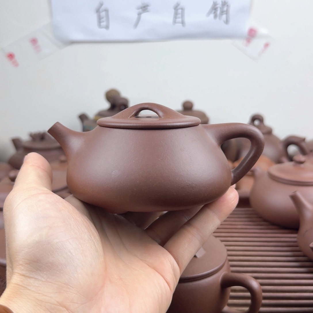 茶壶紫砂景舟石瓢240cc台西嫩底槽清