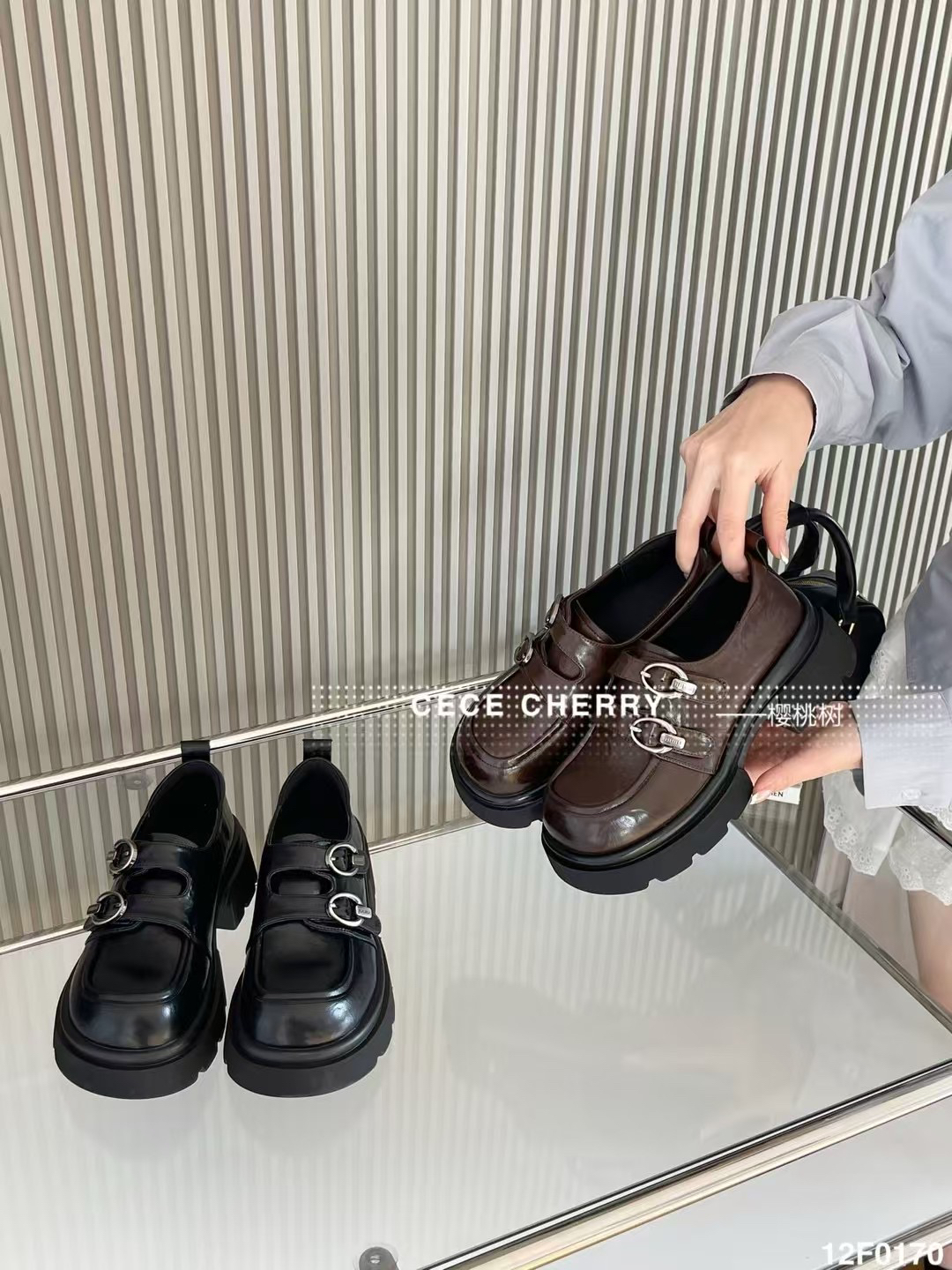 英伦学院风小皮鞋女2025新款春季小个子厚底高跟乐福鞋单鞋