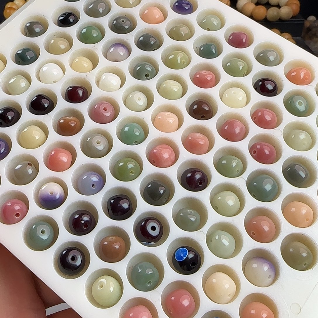 菩提根/象牙果手串微瑕卡11玻璃底春日宴桶1000颗批发