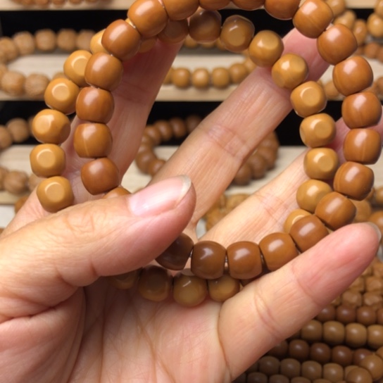 猴头核桃手串直切加六方微瑕售出不退不换