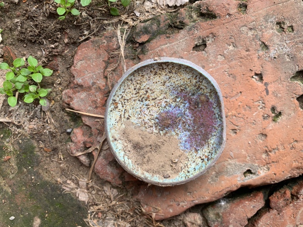 瓷器碎片标本。研究学习