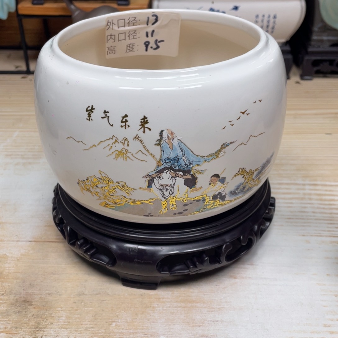 紫砂花盆陶瓷艺术花盆陶瓷