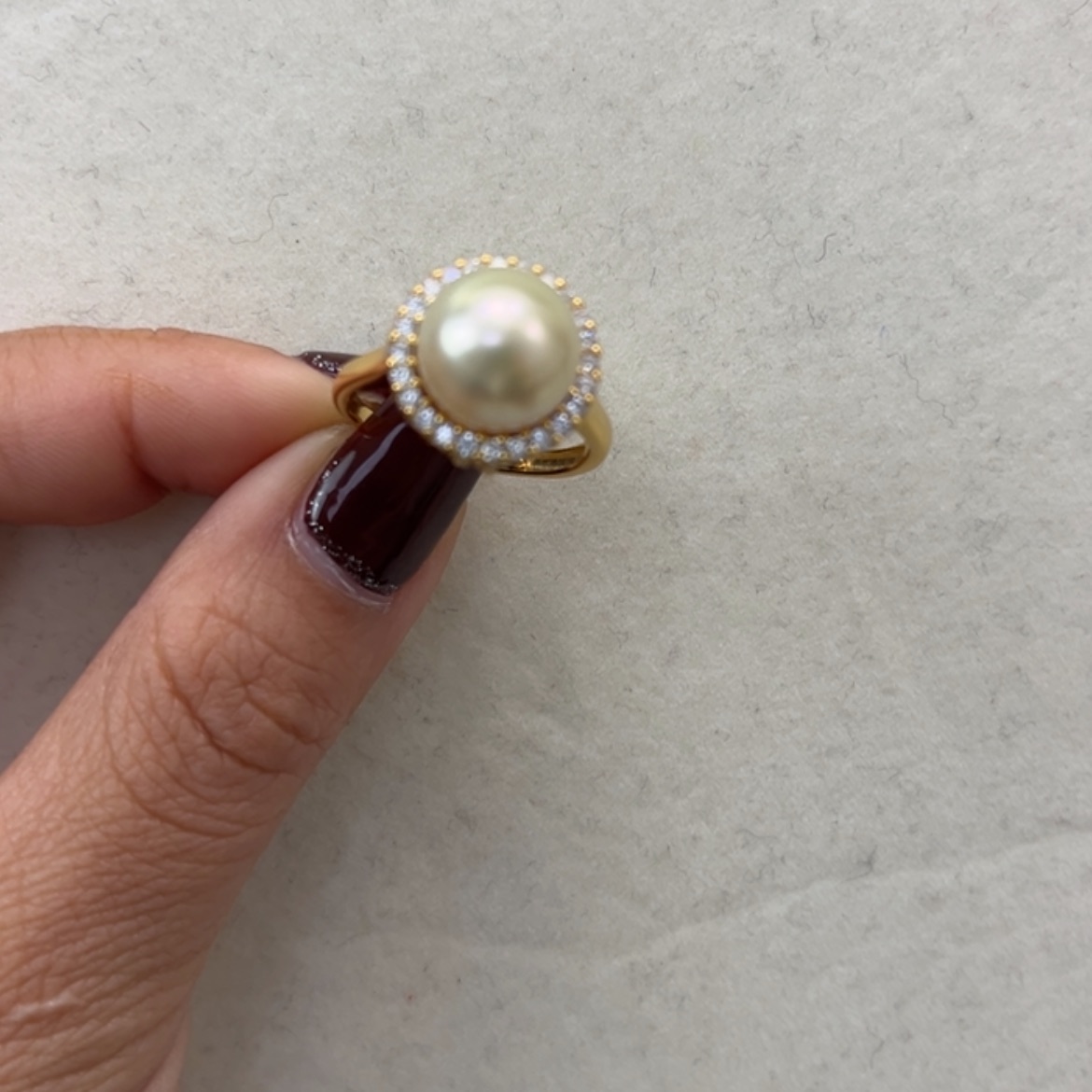 【闪购商品】海水珍珠戒圈银S925镶嵌