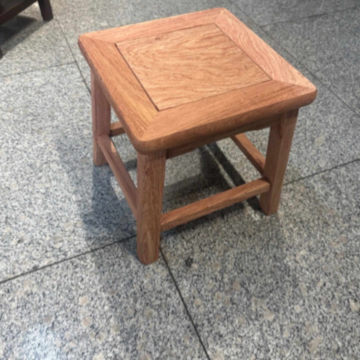 赞比亚小巴花小方凳28✖️28高28换鞋凳