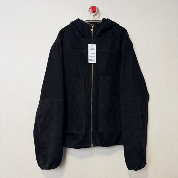 未使用 LouisVuitton/路易威登 黑色伐木牛仔外套/56/编号11974