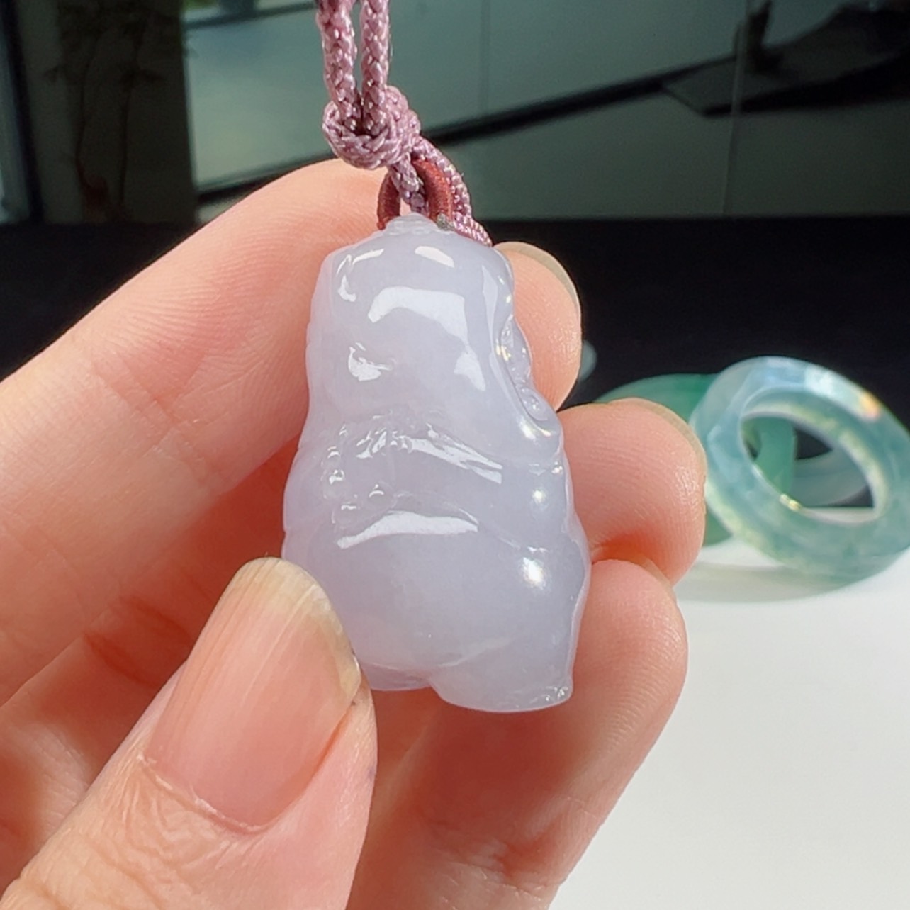 【闪购商品】翡翠颈饰未镶嵌万物小象