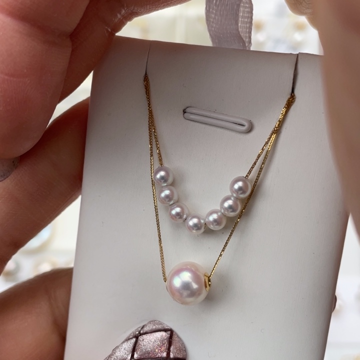 海水珍珠颈饰18K金镶嵌