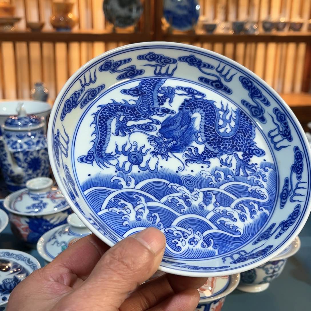 錡镇堂手工手绘壶承