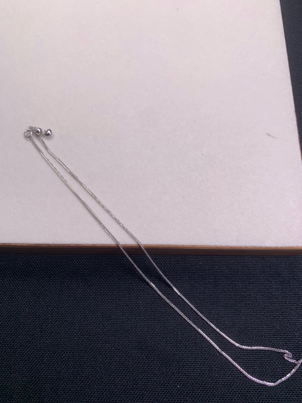 18 K白金肖邦链20寸调节