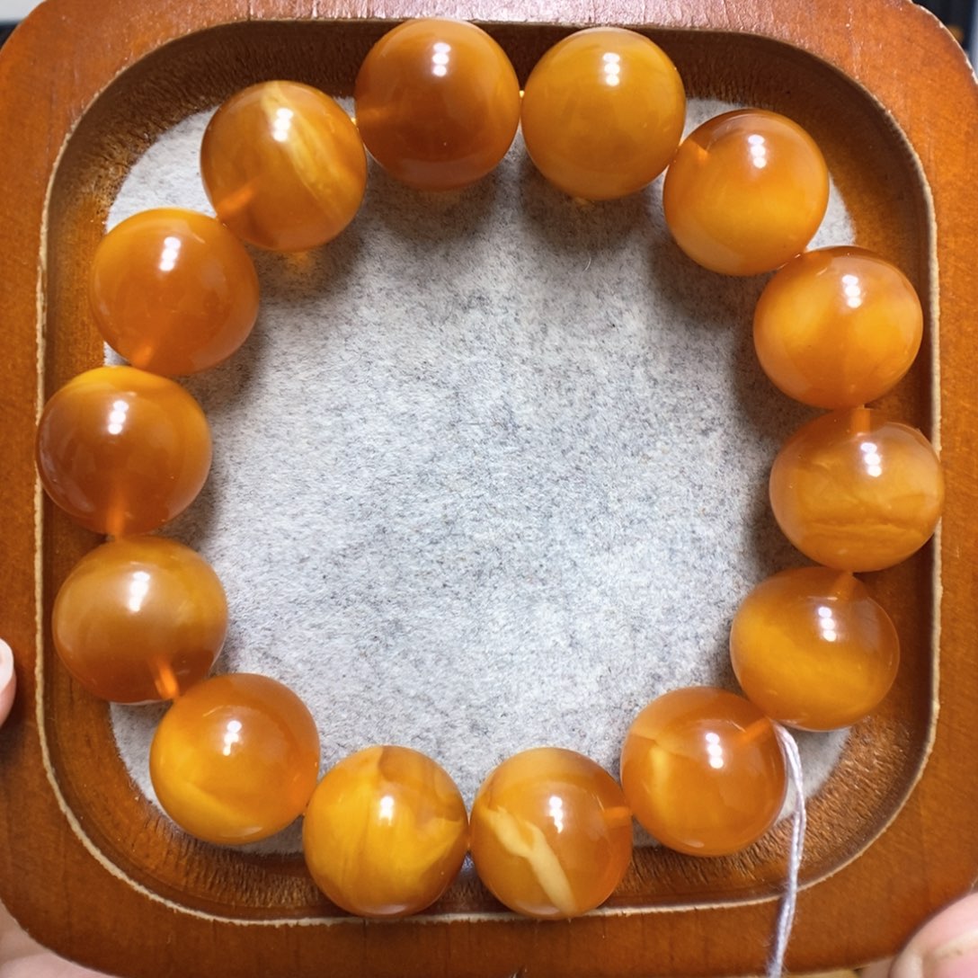 蜜蜡手串未镶嵌蜜蜡手串