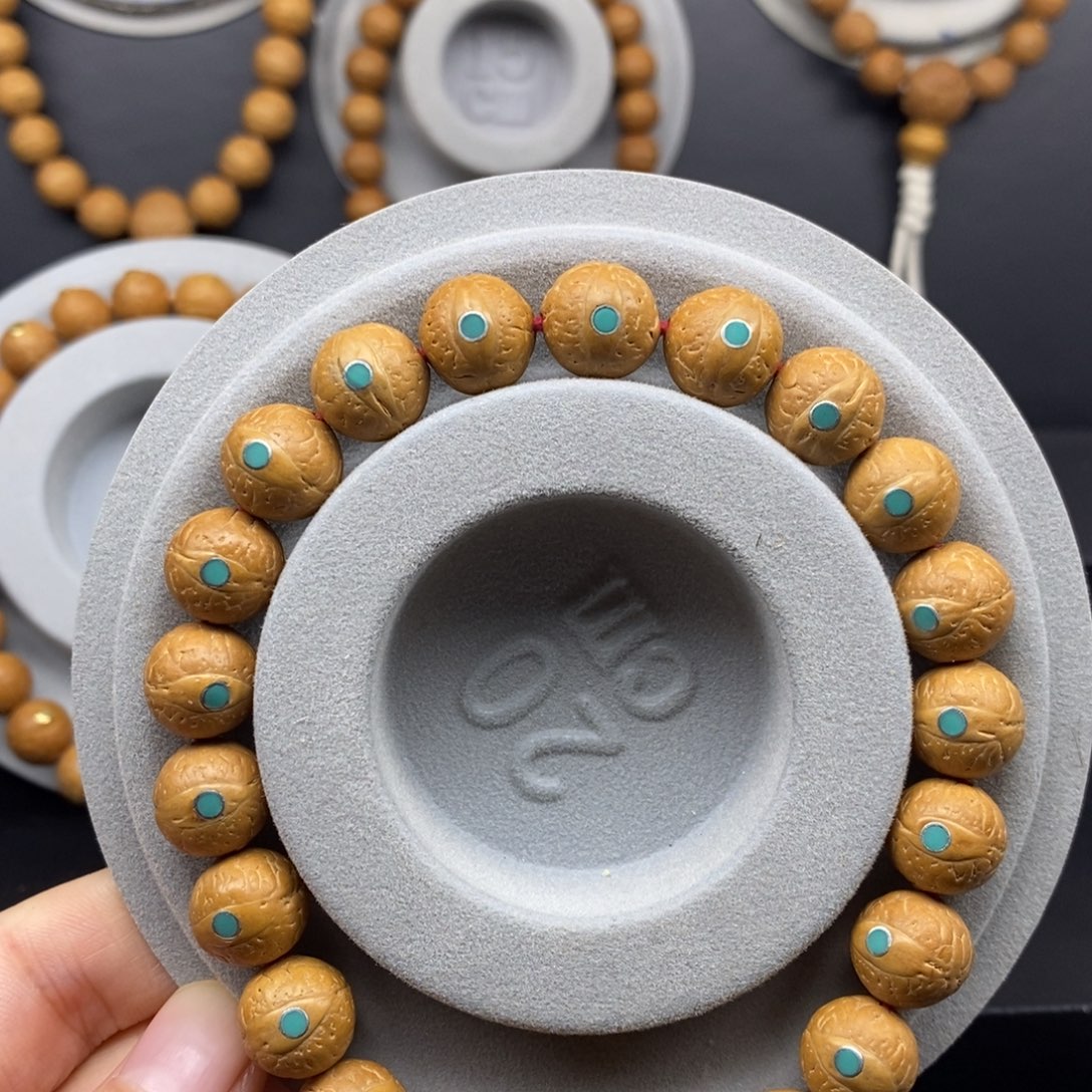 手串凤眼菩提11.5+松钉手串尼泊尔原皮原色同树籽25年新籽